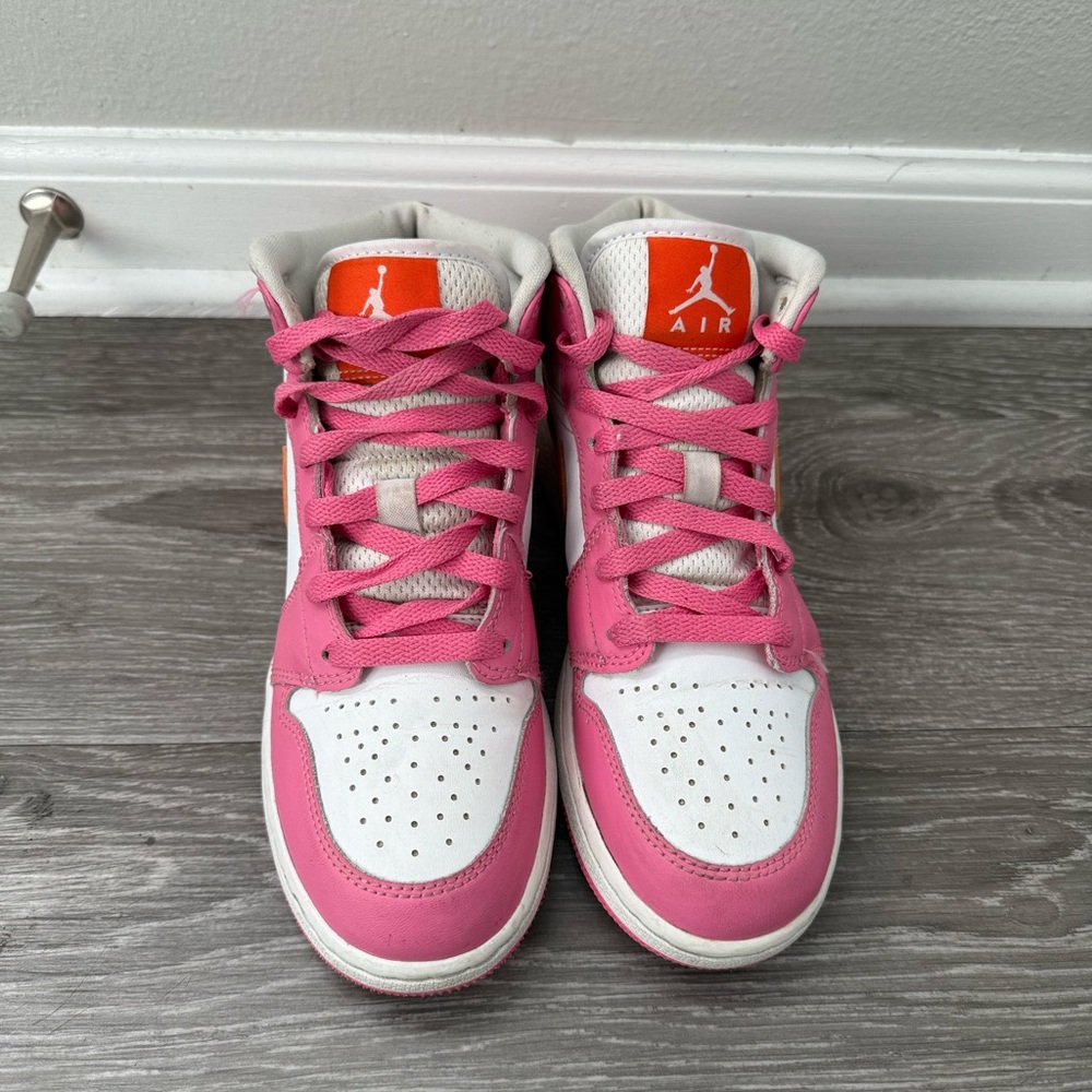 Kids Pink and White Sneakers